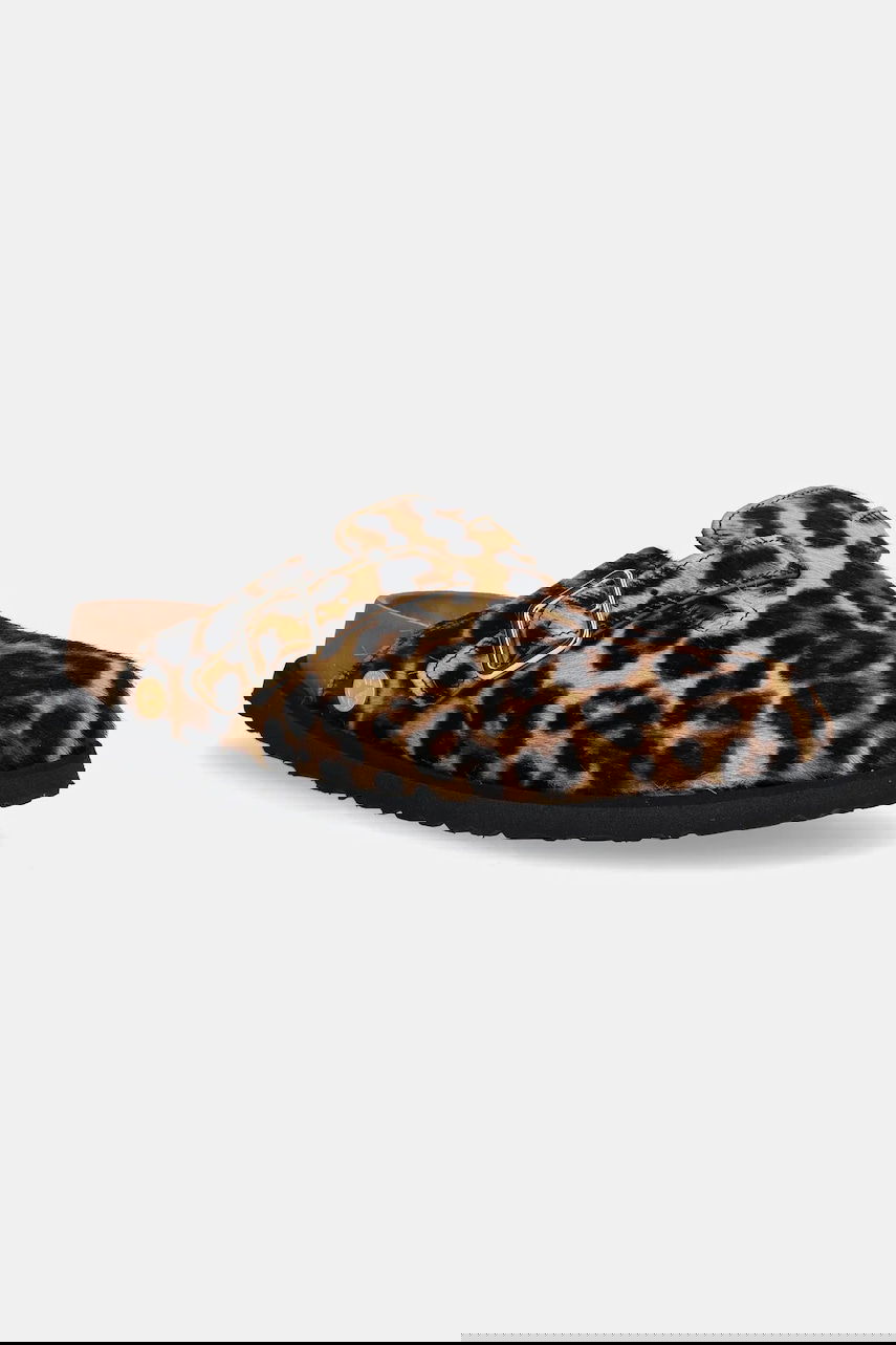 Tenisky a topánky Birkenstock Leopard Print Clog with Buckle 1774 Boston FUR Rôznofarebný | 1031919, 0