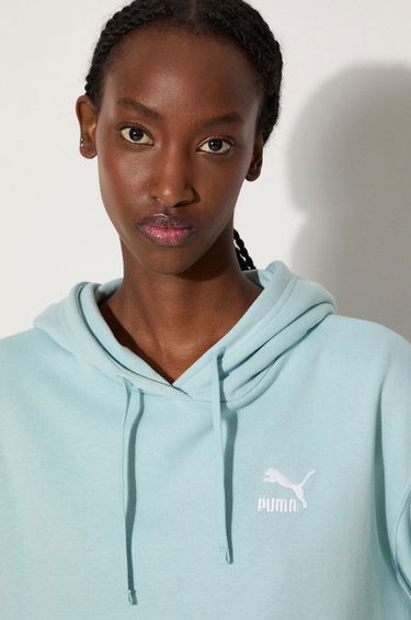 Mikina Puma Puma Better Classic Cropped Hoodie Modrá | 624229, 3