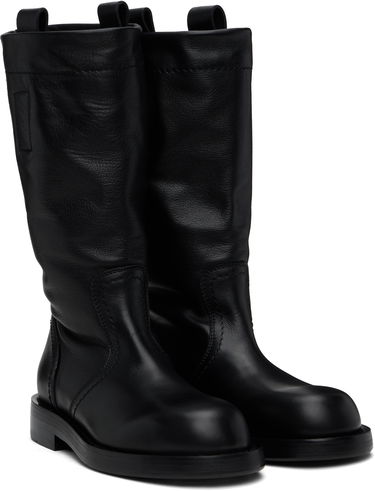 Oblečenie Ann Demeulemeester Ann Demeulemeester Bente Leather Boots Čierna | 2510-W-C32-LT157-099, 3