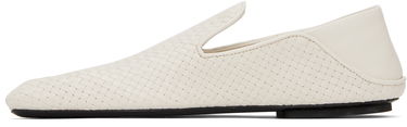 Starostlivosť o obuv Bottega Veneta Bottega Veneta Adamo Woven Slippers Biela | 807010 V4VE0, 2