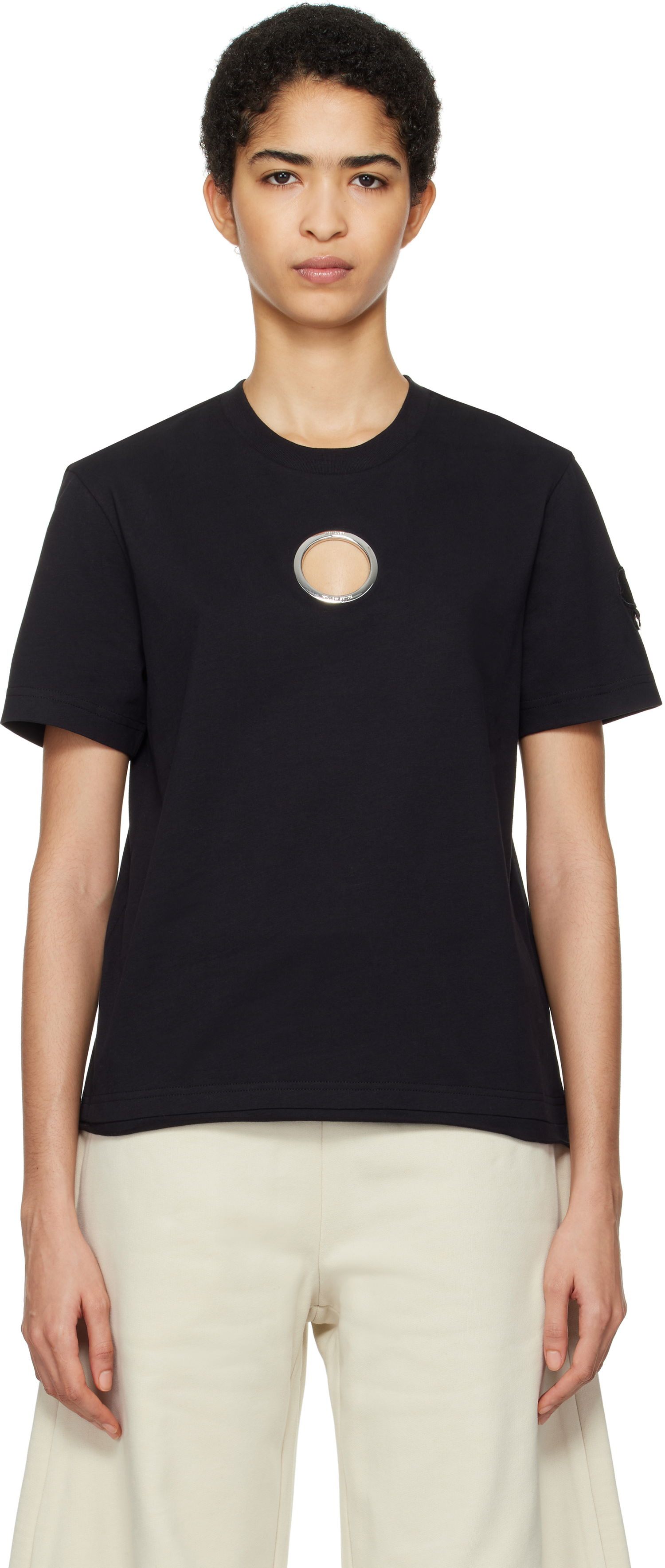Tričko Moncler Moncler Genius x Willow Smith Grommet T-Shirt Čierna | J209T 8C00006 - 89AHD, 0