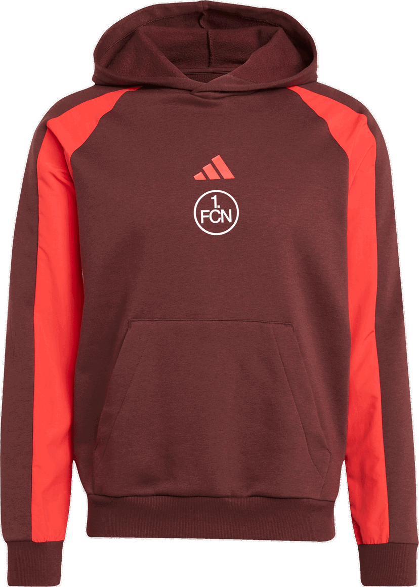 Mikina adidas Originals 1. FC Nürnberg Colorblock Hoody Vínová | 6fcnjd8066