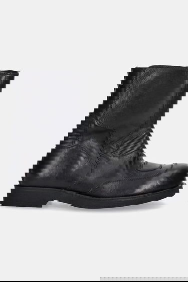 Tenisky a topánky Maison Margiela MM6 Maison Margiela Ribbed Leather Boots Čierna | SH3WU0015.P7431.T8013, 1