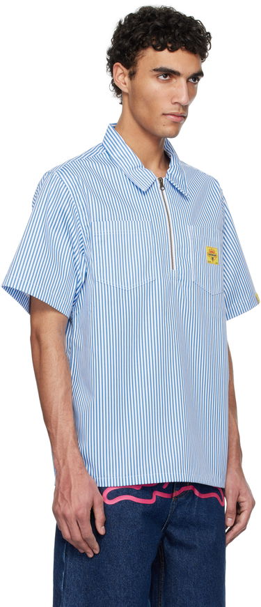 Košeľa BBC IceCream ICECREAM Quarter Zip Work Shirt Modrá | ICW25108, 1