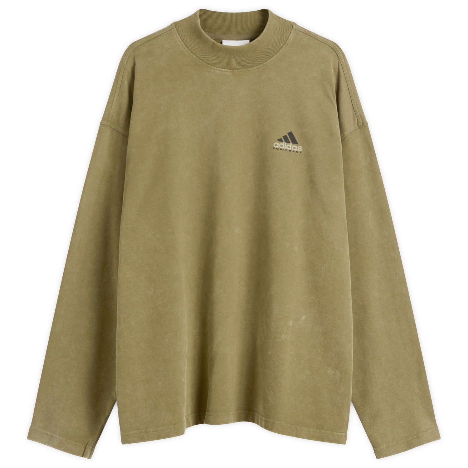 Tričko adidas Originals EQT Graphic Long-Sleeve Mock Neck T-Shirt Zelené | JV5812, 1
