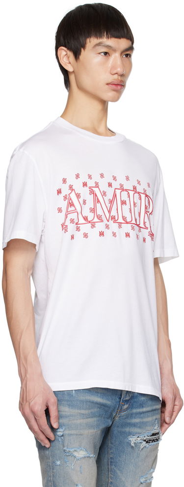 Tričko AMIRI AMIRI Paisley Logo T-Shirt Biela | PF23MJG038-100, 1