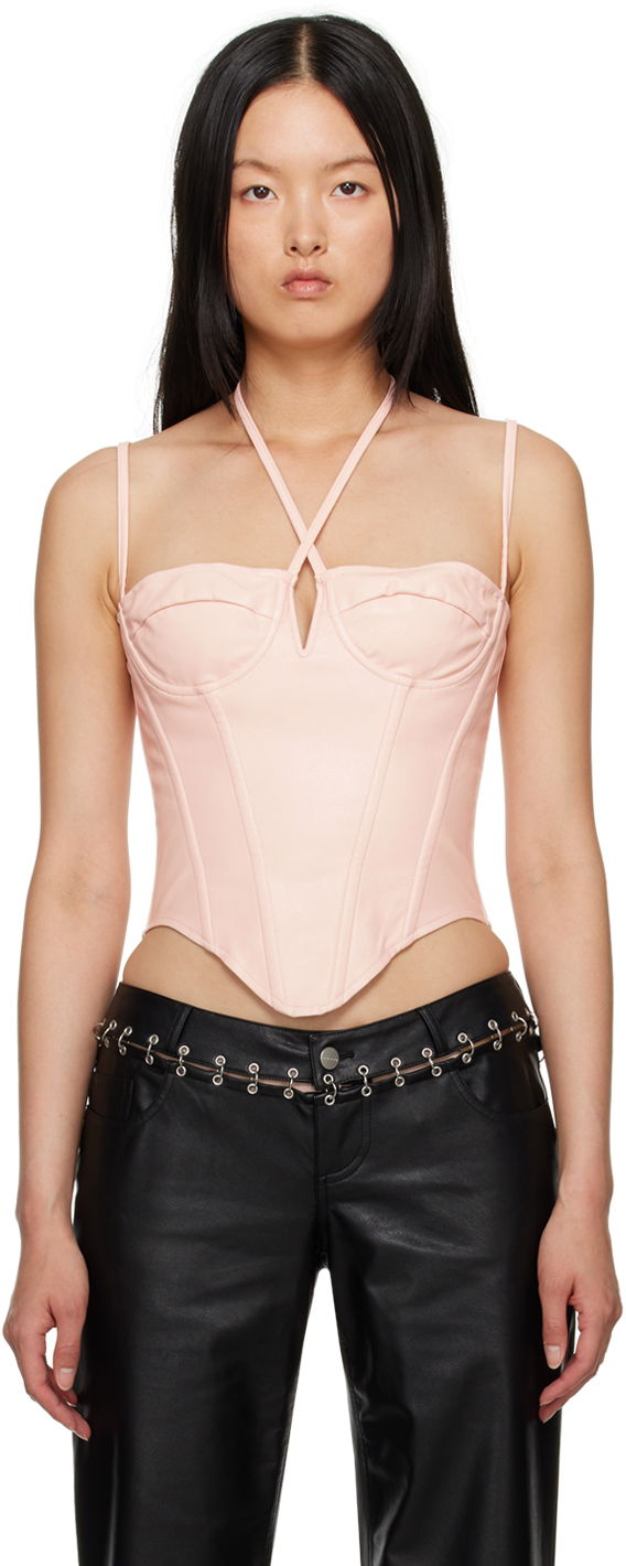 Tielko Miaou Miaou Aphex Halter Neck Corset Top Ružová | 7046PUROS, 0