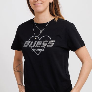 Tričko GUESS Guess Narciso T-Shirt Čierna | V5GI10K9RM1-JBLK, 2