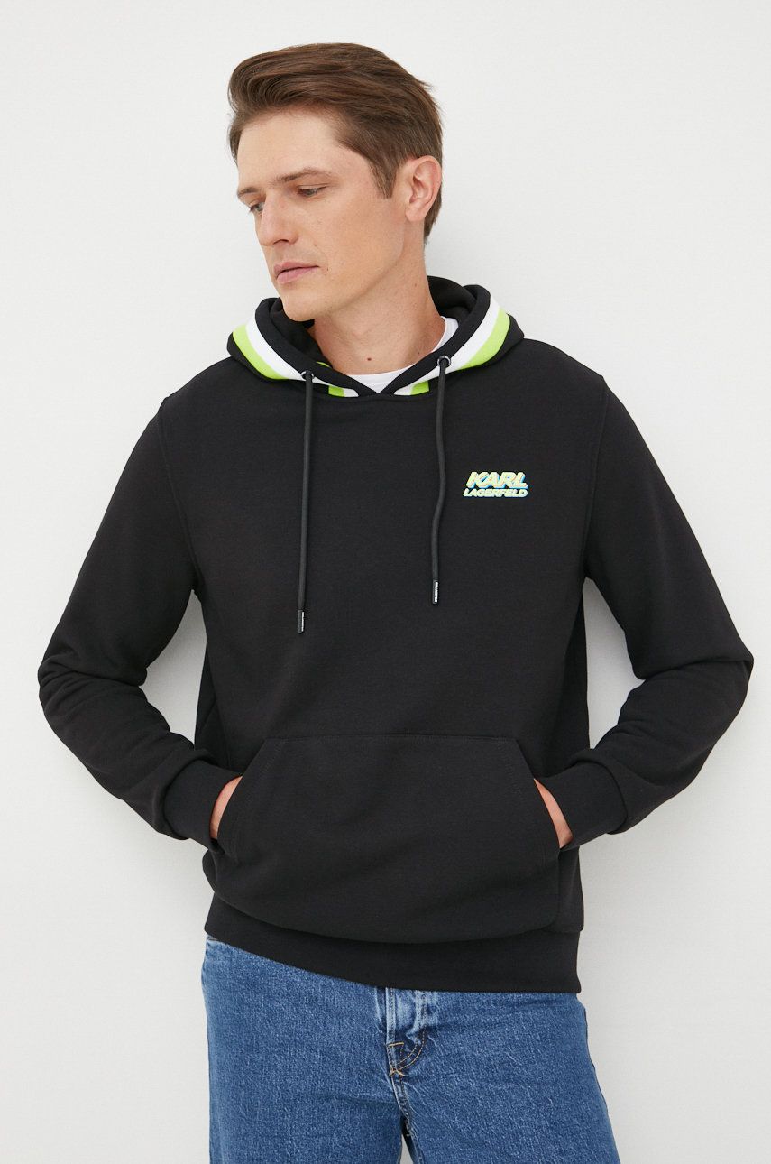 Mikina KARL LAGERFELD Hoodie Čierna | 523910.705084, 0