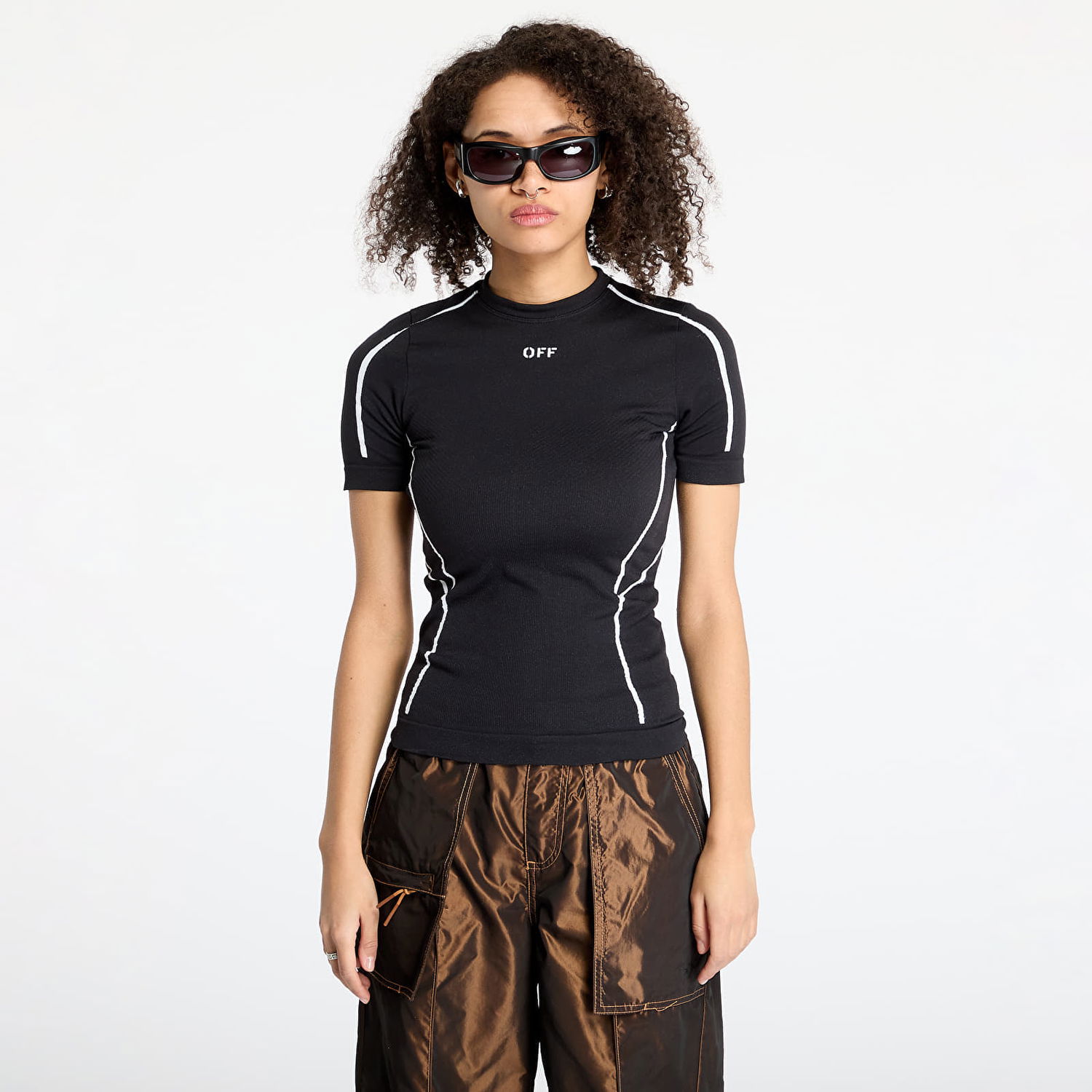 Tričko Off-White Off-White Seamless Short Sleeve T-Shirt Čierna | OWVA047C99KNI0021001, 0