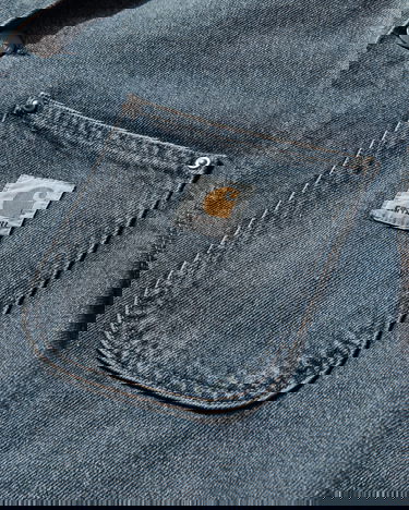 Kabáty Carhartt WIP Aden Denim Chore Coat Modrá | I036256.01B7, 3