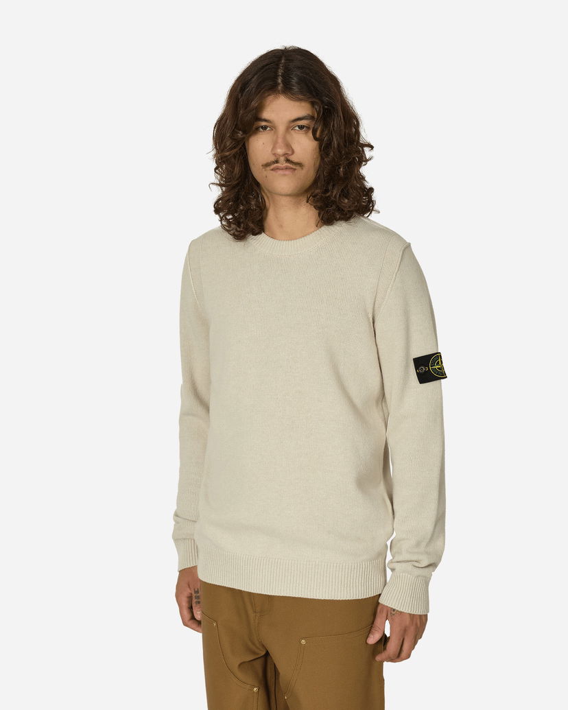 Sveter Stone Island Wool Crewneck Sweater Plaster Béžová | 8115508A3 V0097