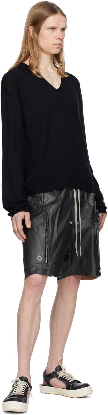 Oblečenie Rick Owens Rick Owens Hollywood Hollowed Vintage Sneaks Čierna | RU01E5888 LCO, 4
