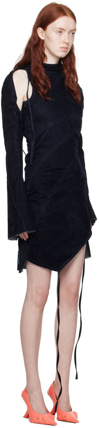 Šaty Ottolinger Ottolinger Twisted Denim Minidress Navy | 1704310, 1