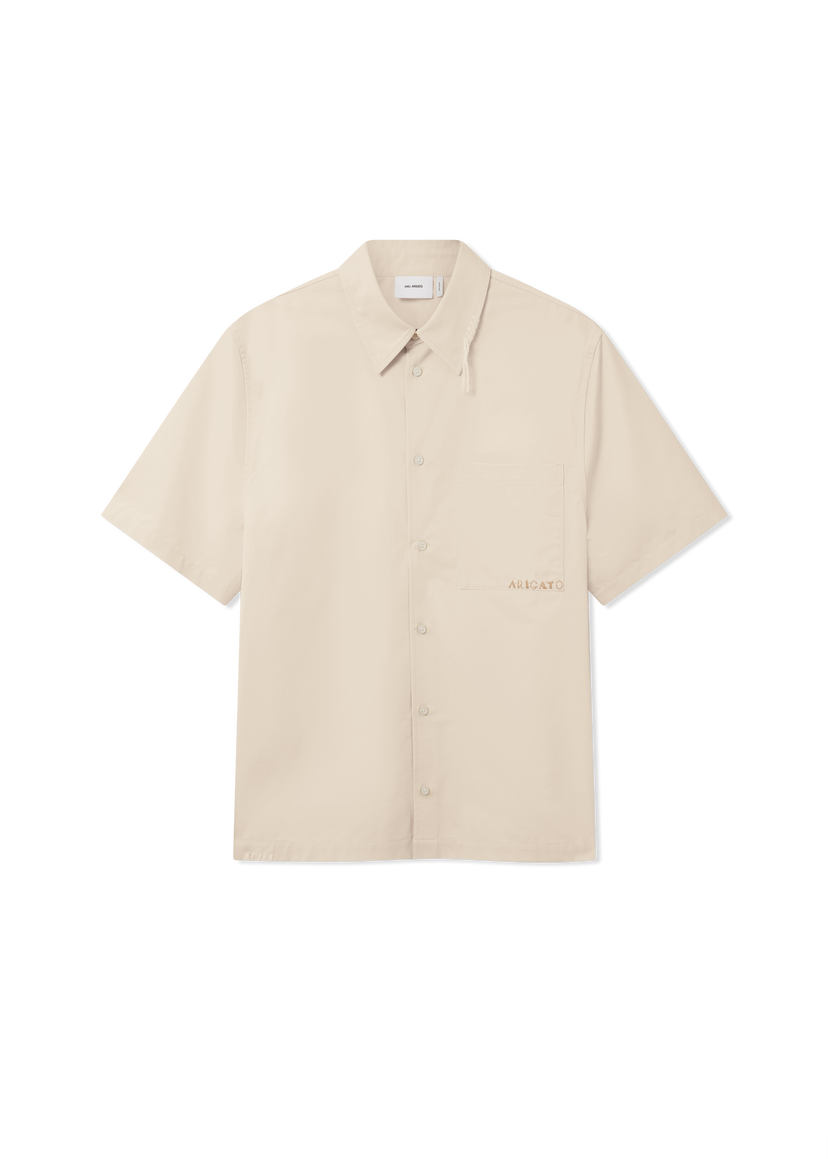 Košeľa AXEL ARIGATO Short Sleeve Collared Shirt Dylan Béžová | A3354001