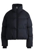 Corduroy-Effect Water-Repellent Puffer Jacket