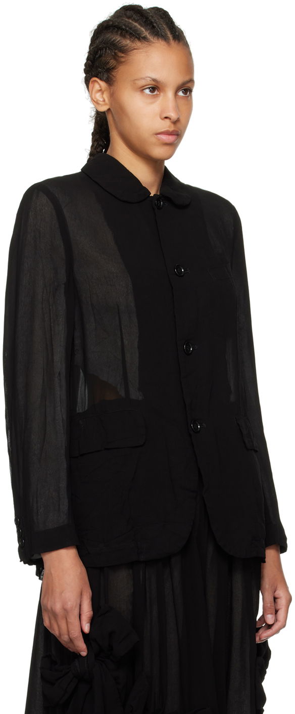 Bunda Comme des Garçons Comme des Garçons Peter Pan Collar Jacket Čierna | RM-J016-051, 1
