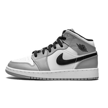 Tenisky a topánky Jordan Air Jordan 1 Mid GS "Light Smoke Grey" Šedá | 554725-092, 0