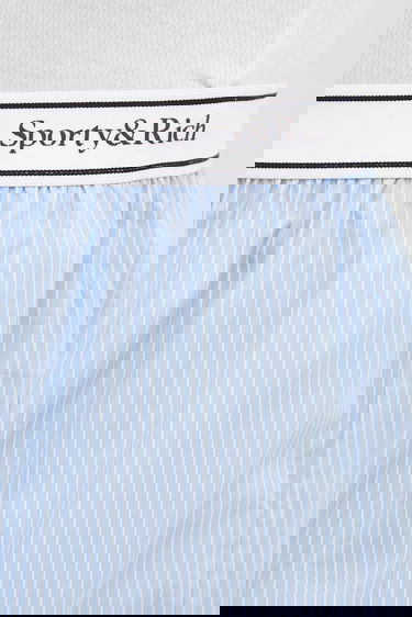 Šortky Sporty & Rich Sporty & Rich Serif Logo Gym High Waist Shorts Modrá | SH015602300ST08, 3