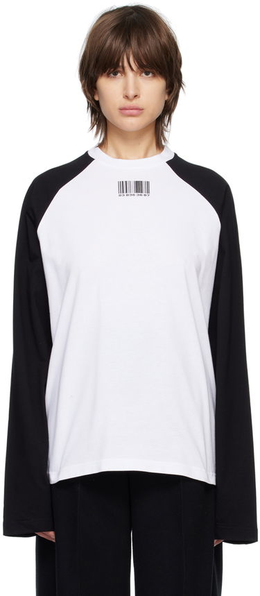 Tričko VETEMENTS Barcode Long Sleeve T-Shirt Biela | VL16LS140B, 0