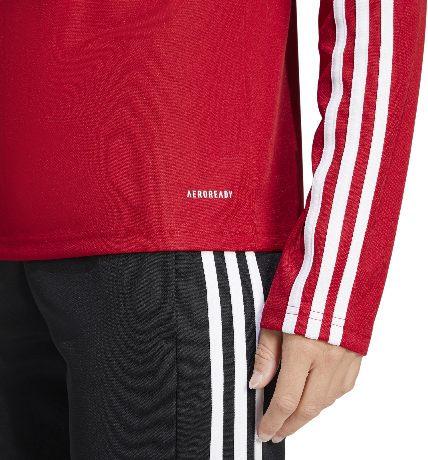 Mikina adidas Originals Long Sleeve Training Top SQ25 Červená | jd3018, 1