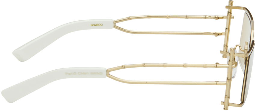 Slnečné okuliare Feng Chen Wang Feng Chen Wang Bamboo Sunglasses Metalická | SSE-WS01-BRG, 1