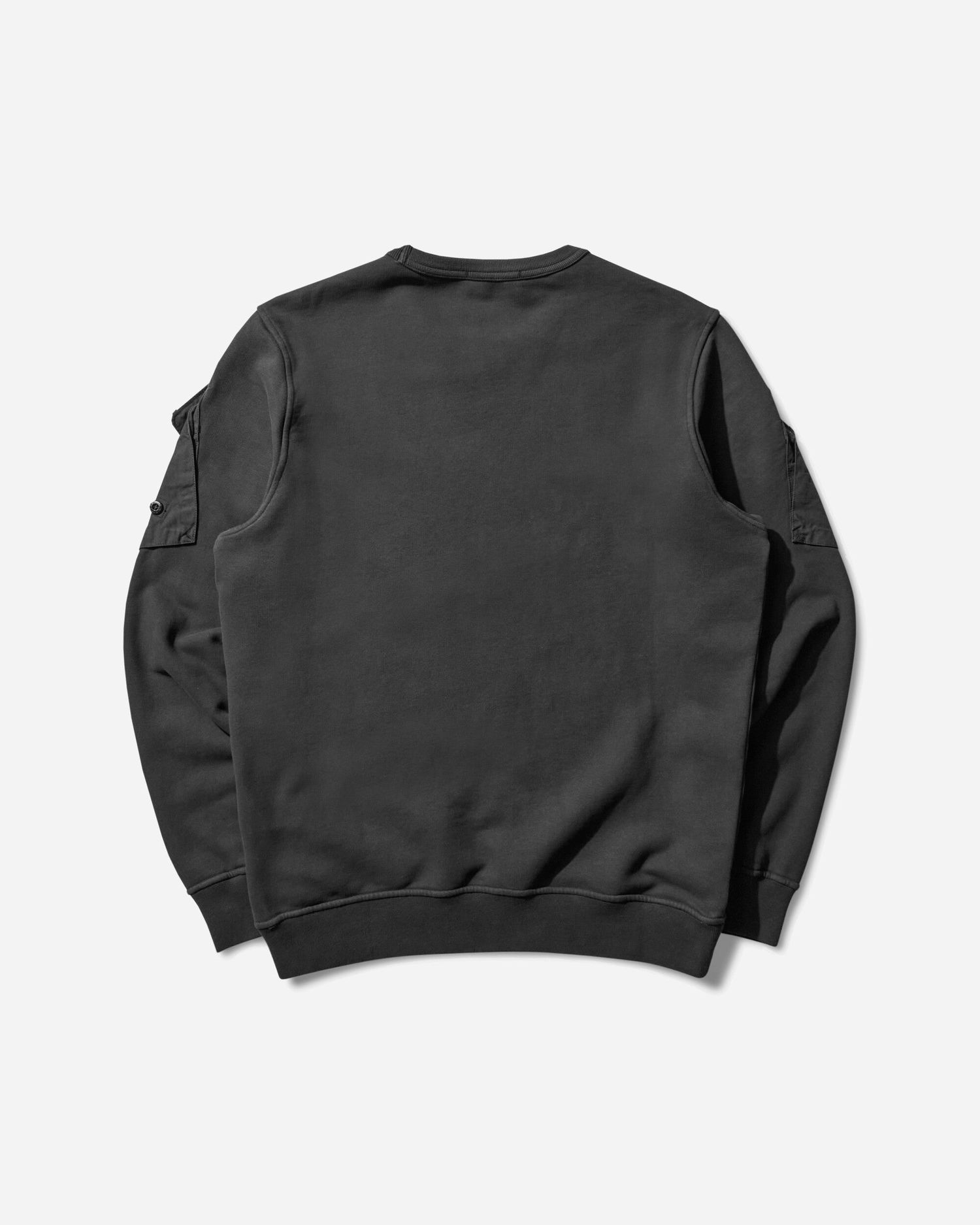 Mikina Stone Island Crewneck Sweatshirt with Sleeve Pockets Čierna | K2S15-6100008-S0A20 V0029, 0
