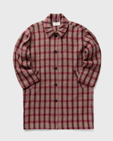 Kabáty American Vintage TURSBURG Coat Fialová | TUR17AH24-TARTAN-POIVRE-ROUGE, 0