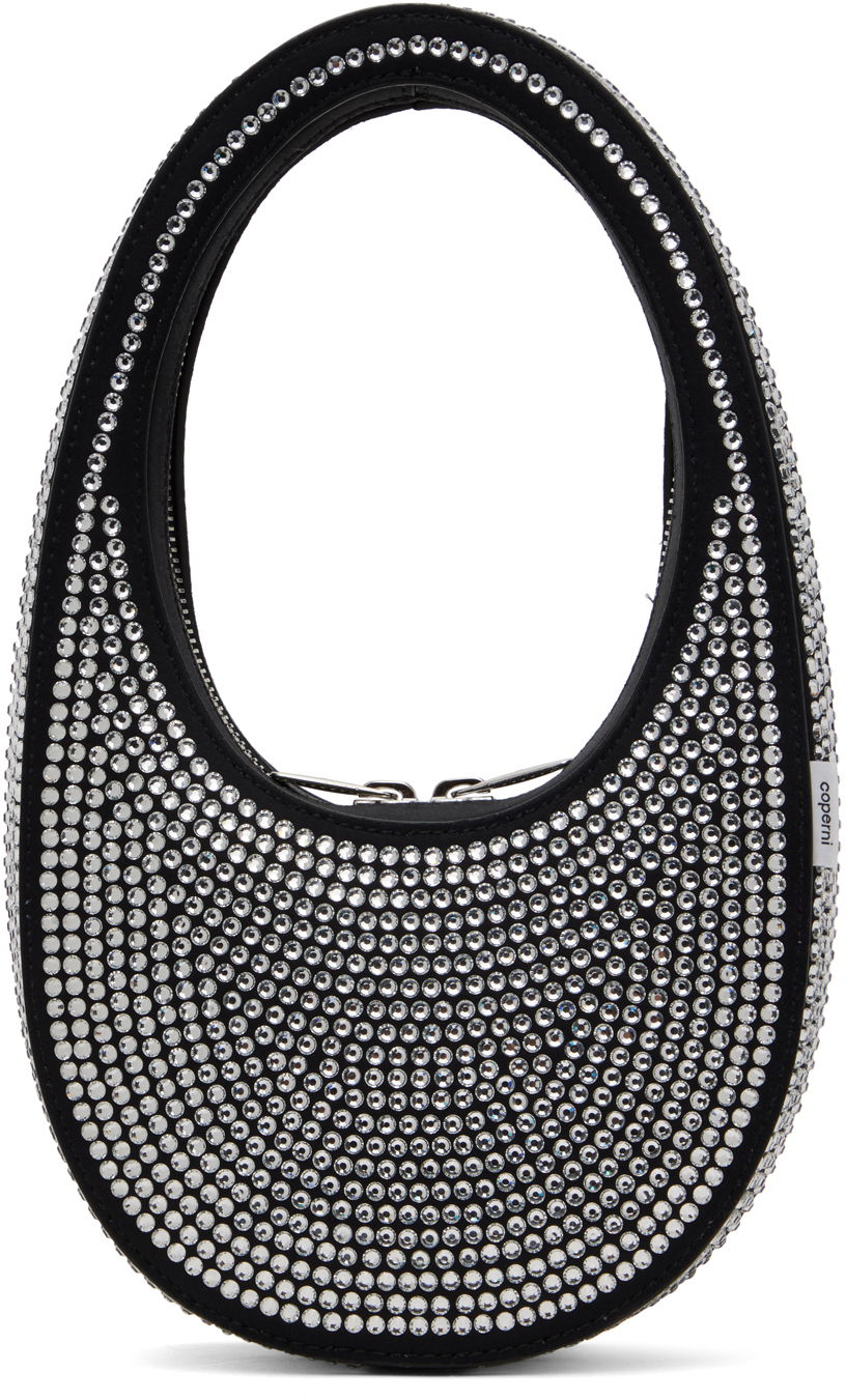 Kabelka Coperni Crystal Embellished Mini Swipe Bag Čierna | COPBA01BIS455, 0