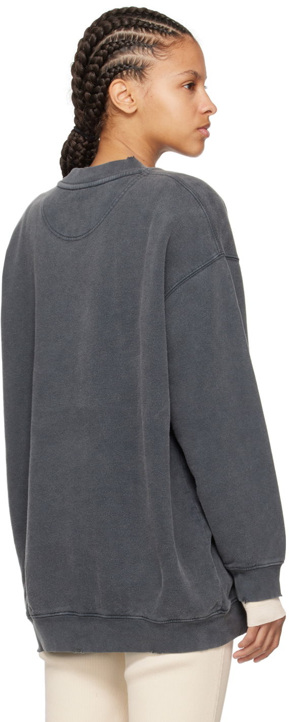 Oversized Sweatshirt with Logo Print
