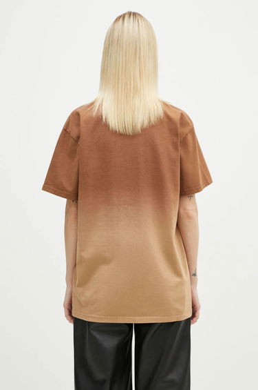 Tričko JW Anderson JW Anderson Logo Embroidery Gradient T-Shirt Hnedá | JT0244.PG1551.619, 2