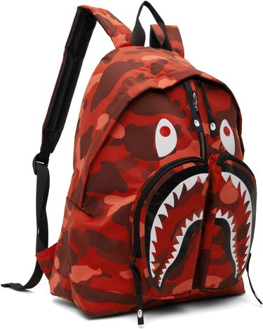 Batoh BAPE Camo Shark Daypack Backpack Červená | 001BAL801001M, 1