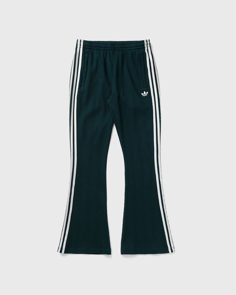Tepláky adidas Originals Three-Stripe Waffle Flared Track Pants Zelené | KS7794