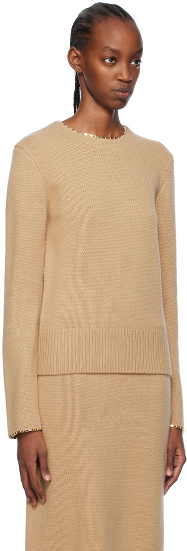 Sveter TOTEME TOTEME Chain-Edge Sweater Šedá | 241-WRT1015-YA0004, 4