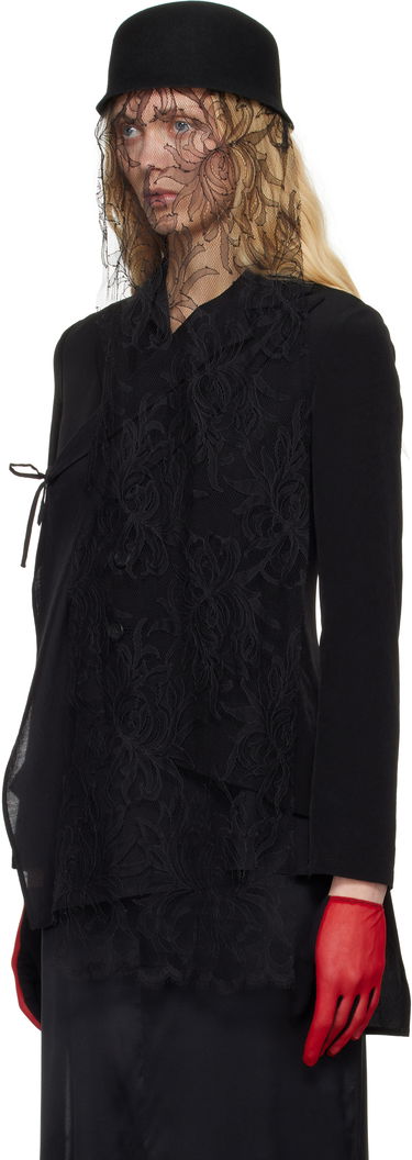 Klobúk Yohji Yamamoto Yohji Yamamoto Lace Veil Felt Hat Čierna | FP-H08-867, 3