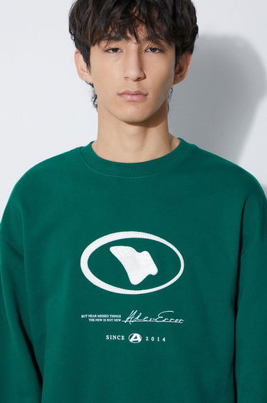 Mikina ADER ERROR Etik Logo Graphic Sweatshirt Zelené | BMADFWSW0103, 4