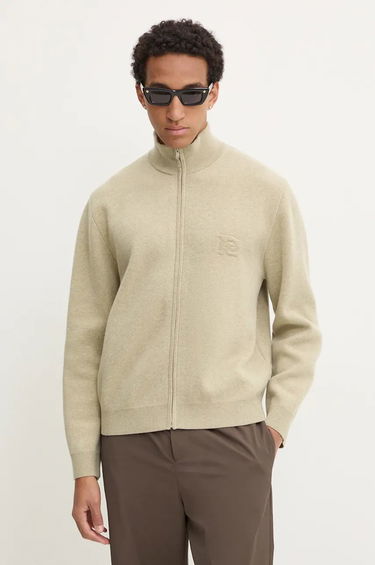 Sveter Nanushka Zip-Up Wool Sweater Béžová | NM24PFSW00472, 0