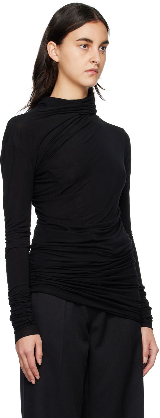Sveter Ann Demeulemeester Ann Demeulemeester Tatiana Turtleneck Top Čierna | 2202-W-JTS18-FA194-099, 1