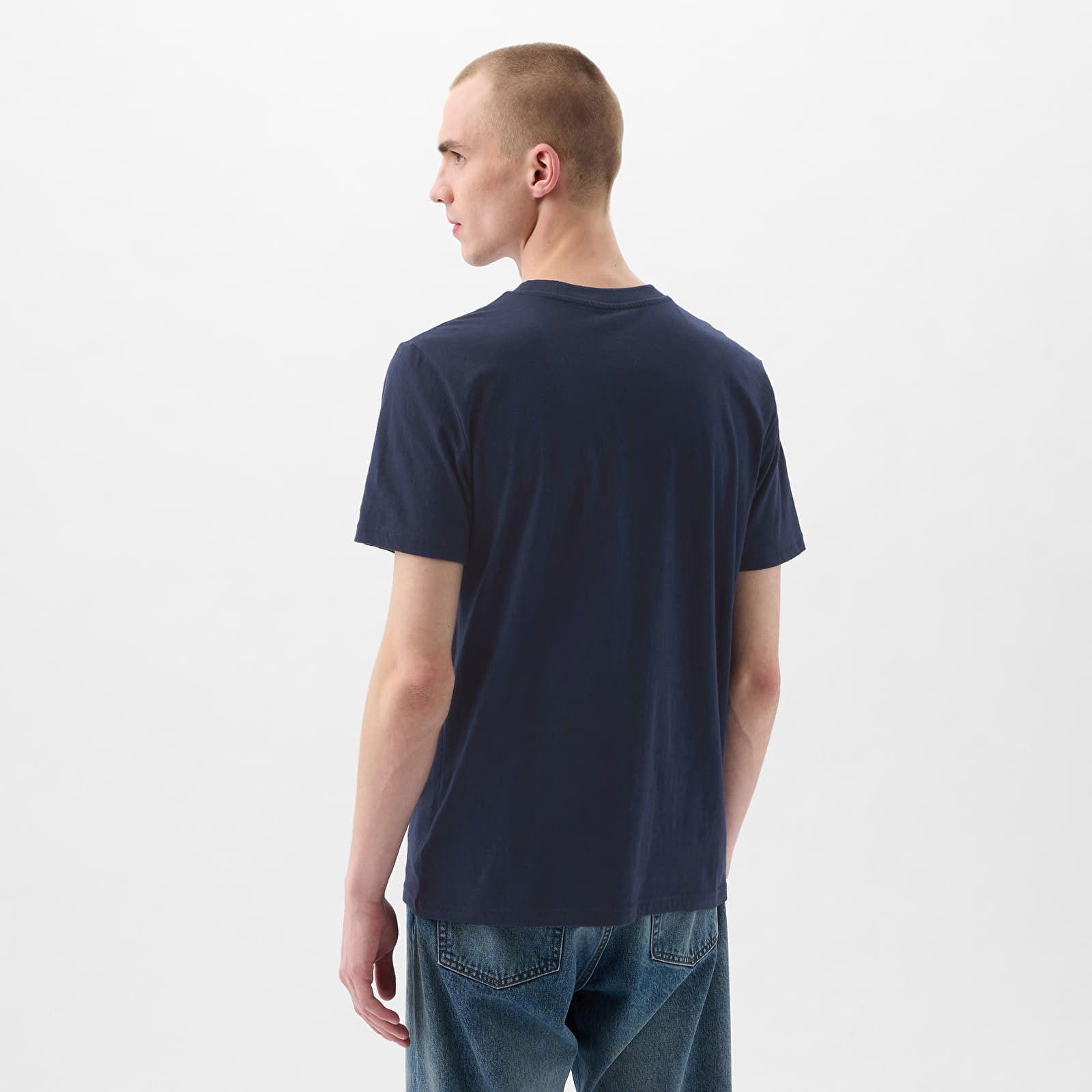 Pocket Micro Logo Tee Tapestry Navy