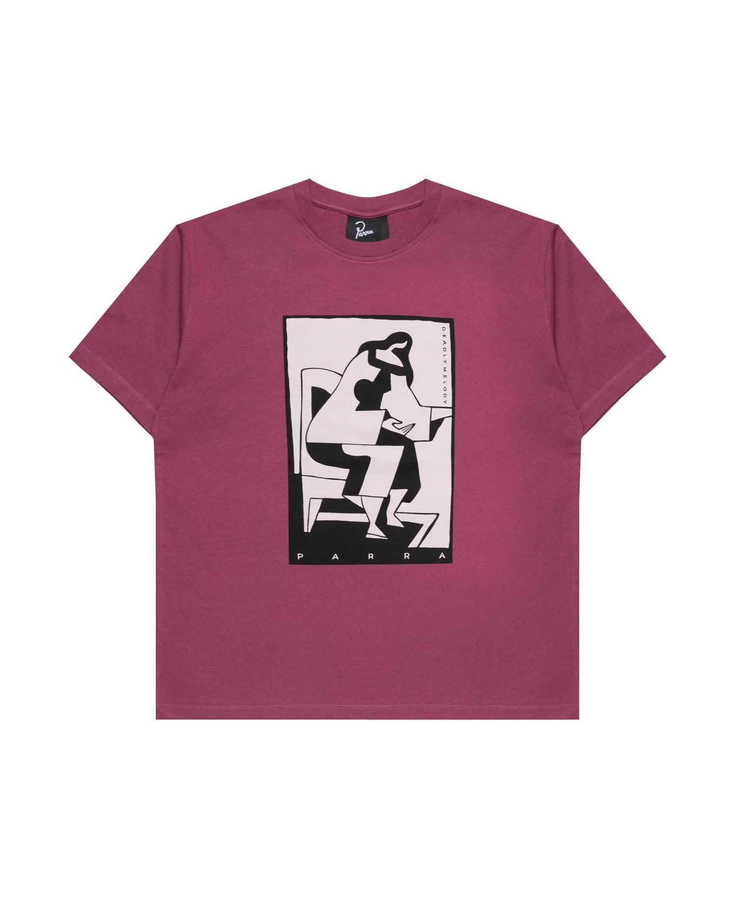 Tričko By Parra Parra The Confession Graphic T-Shirt Vínová | 53310, 0