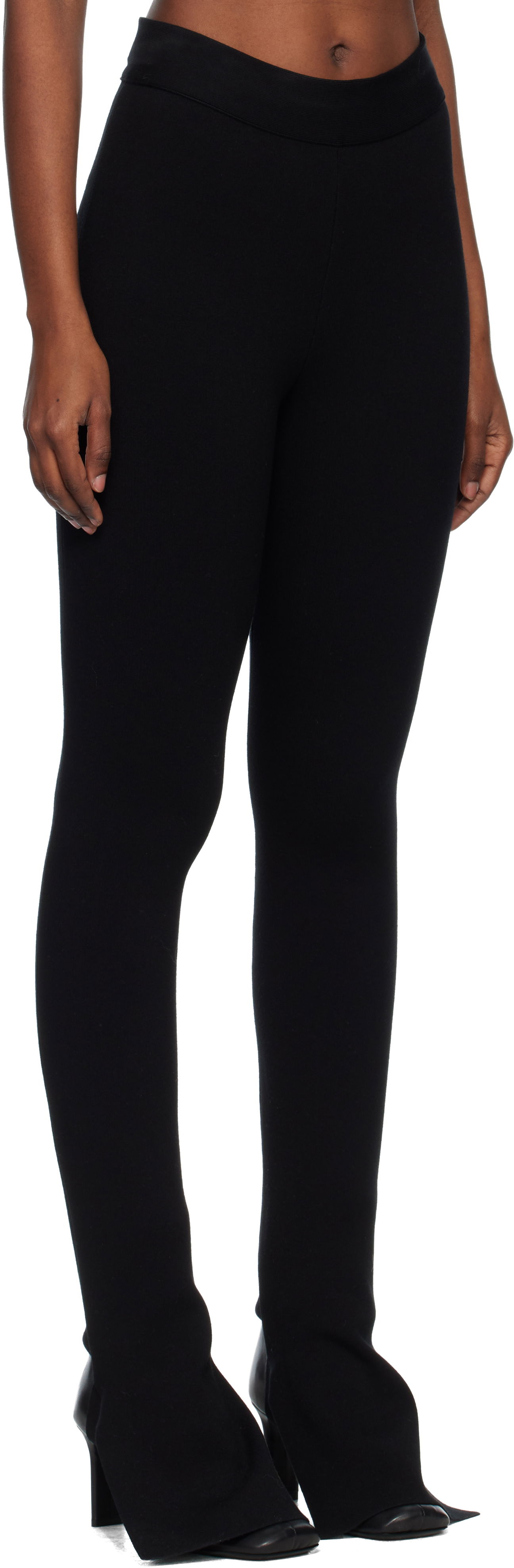 Nohavice Courrèges Bootcut Interlock Trousers Čierna | 425MPA441FI0001, 1