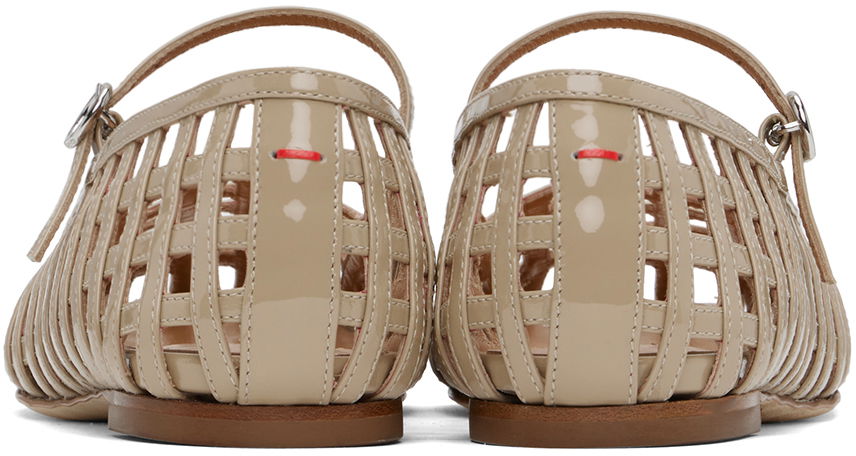 Starostlivosť o obuv Aeyde Aeyde Uma Caged Mary-Jane Ballerina Flats Béžová | A11-FL-RKLS8 FL68-FW24-957-066, 1