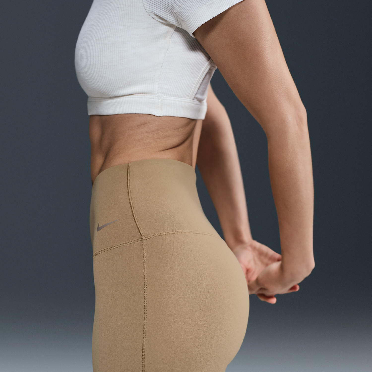Nohavice Nike Nike Zenvy High-Waisted Flared Leggings Béžová | FV7921-297, 1