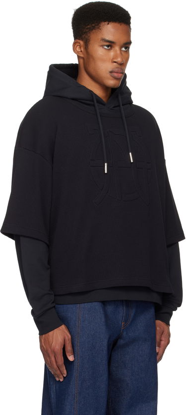 Mikina Jean Paul Gaultier Jean Paul Gaultier Oversized JPG Hoodie Čierna | 25/33-F-SW050E-J076-00, 1