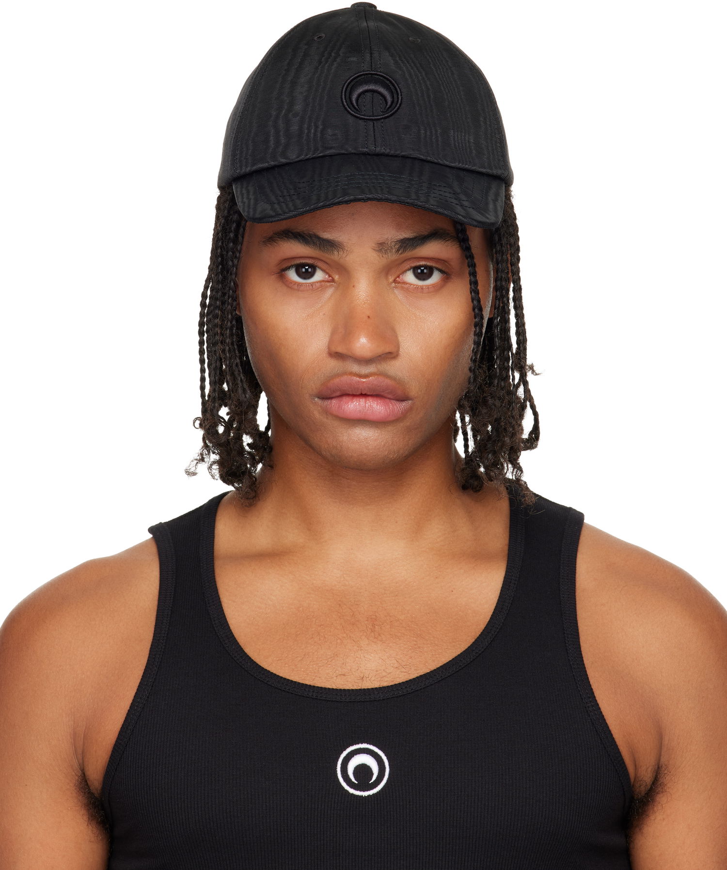 Šiltovka Marine Serre Marine Serre Recycled Moire Baseball Cap Čierna | UHG001ACWOV0030, 0