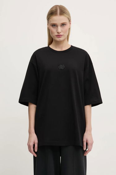 Tričko Filling Pieces Filling Pieces Boxy Embroidered T-Shirt Čierna | 74413791861, 1