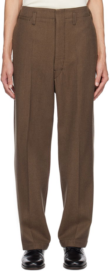 Nohavice LEMAIRE LEMAIRE Maxi Trousers Hnedá | PA1048 LF1108, 0
