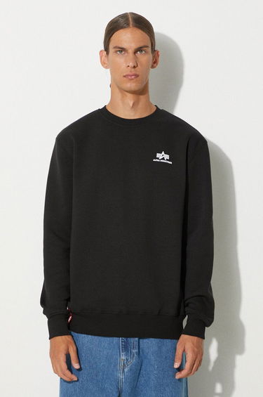 Sveter Alpha Industries Basic Sweater Small Logo Čierna | 188307-03, 4