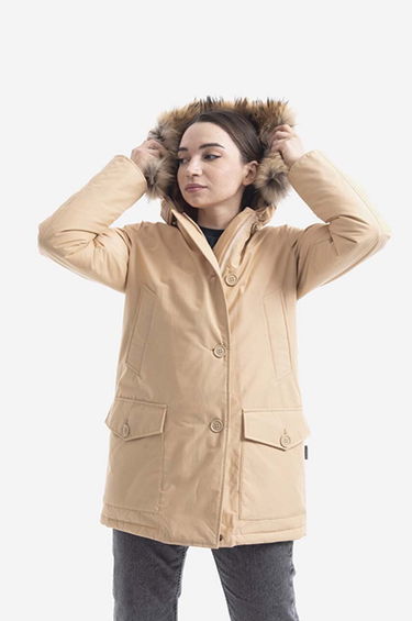 Parka WOOLRICH Parka With Hood Béžová | CFWWOU0540FRUT0001, 0