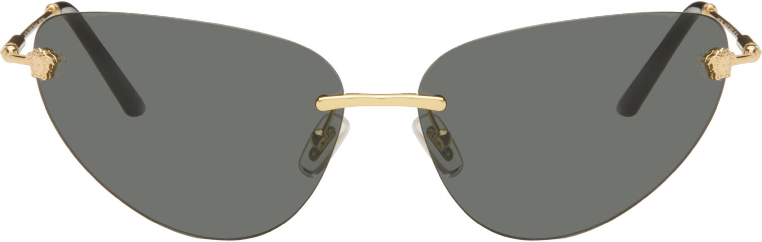 Slnečné okuliare Versace Medusa Cat-Eye Rimless Sunglasses Metalická | 0VE2281 8056262427705, 0